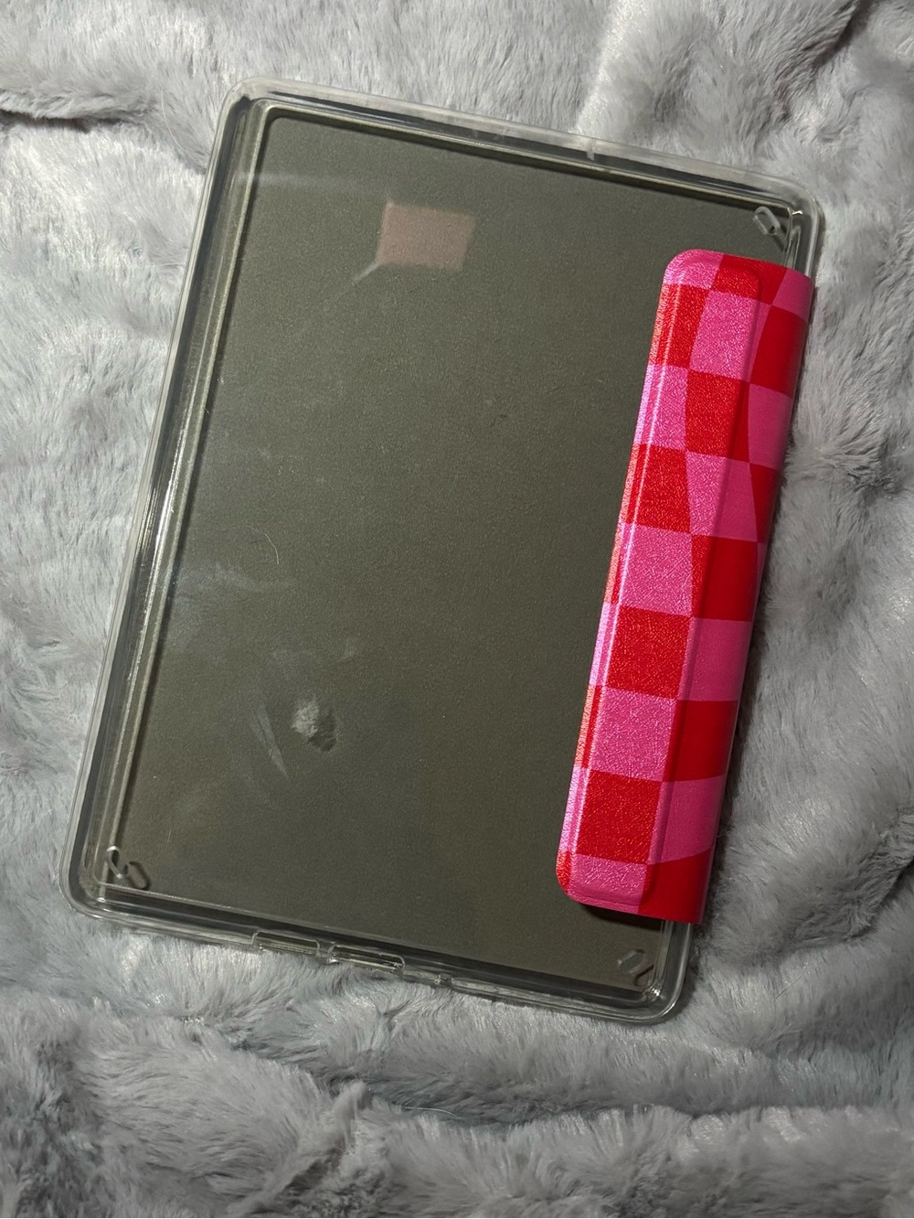 EREADER-KINDLE Case - Pink & Red Check Pattern - Picture 4 of 6
